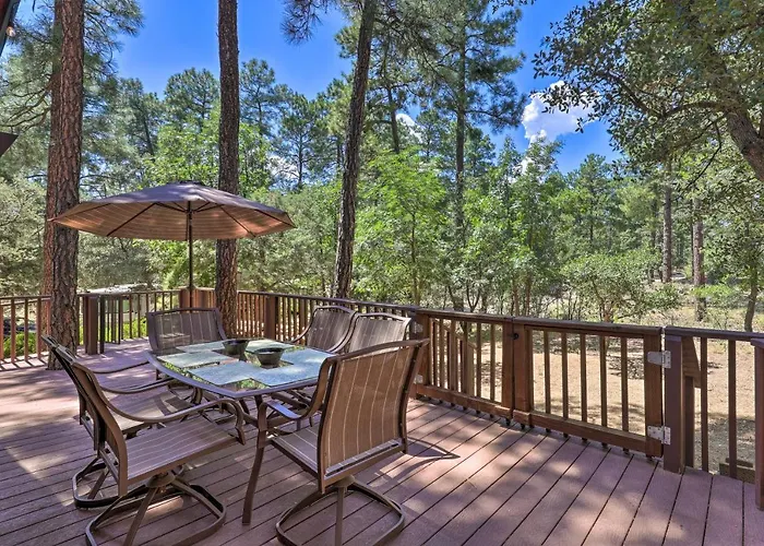 Deck W/ Wooded Views: Rustic-chic Cabin! * Prescott