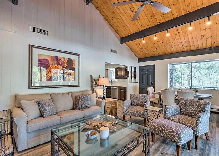 Deck W/ Wooded Views: Rustic-chic Cabin! Prescott